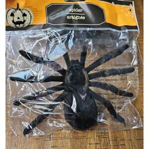 3 Black Realistic Fake Prank Spider Tarantulas Halloween Decor Prop
